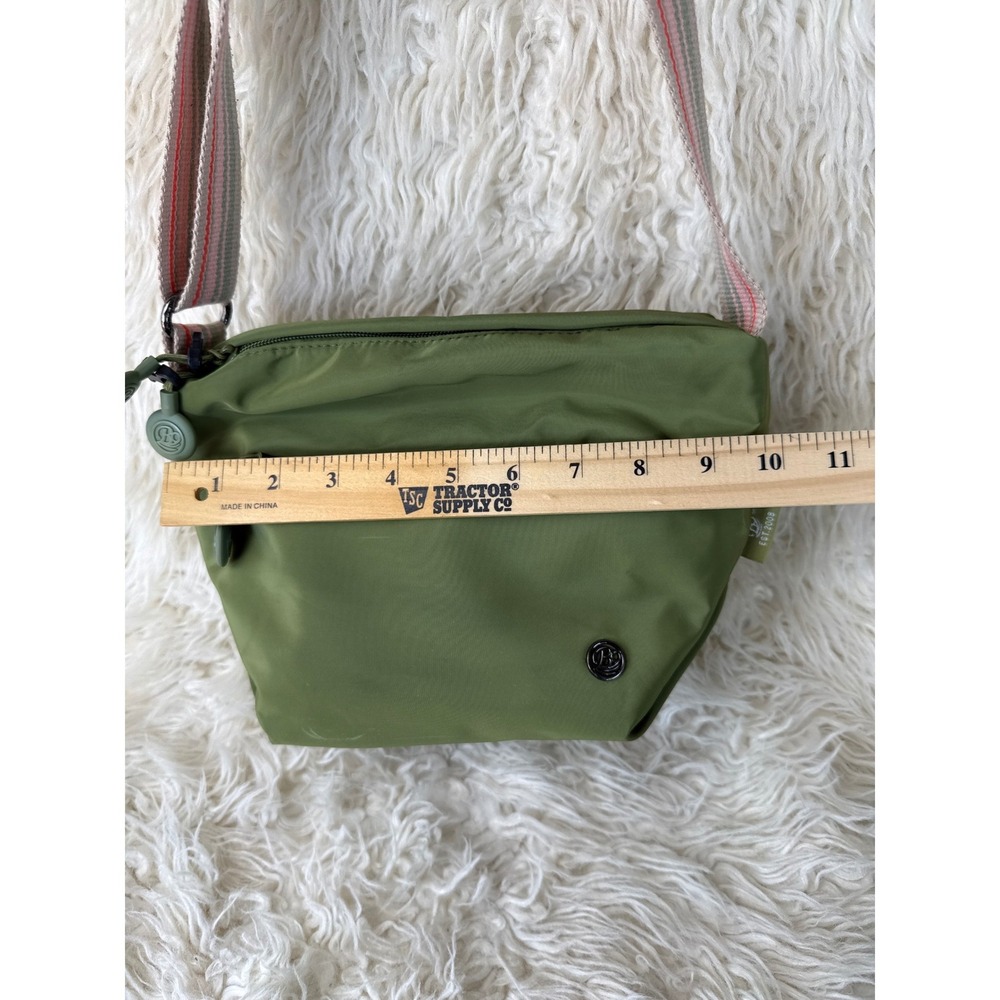 BOBO Olive Green Nylon Crossbody Bag Unisex Adjustable Strap Messenger Travel - Picture 13 of 14